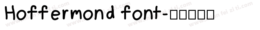 Hoffermond font字体转换